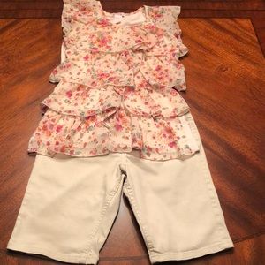 ☀️ 2 for $16 Girls multi ruffle top & shirts SZ16
